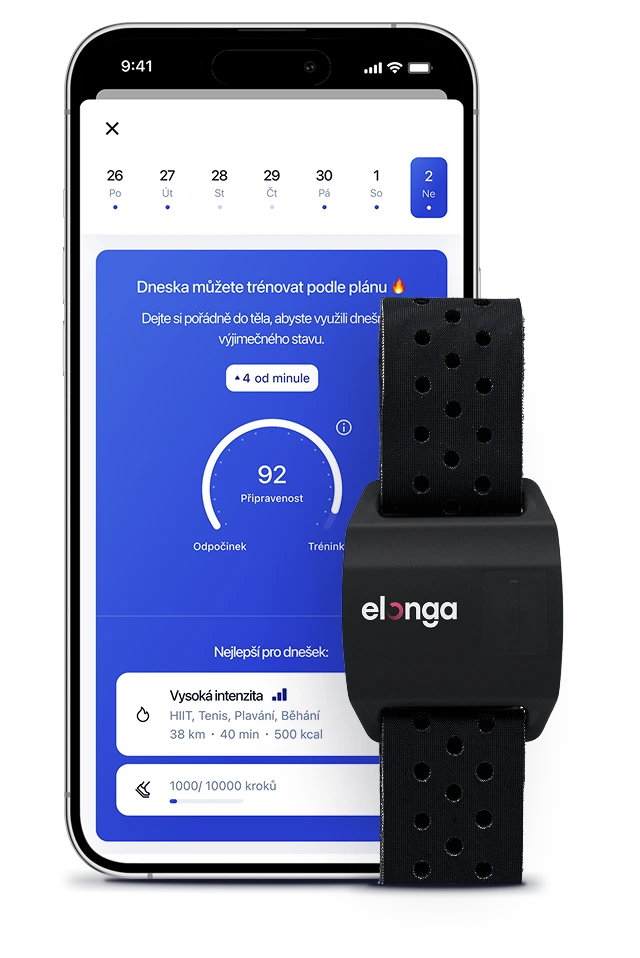 Elonga smartphone app and device photo