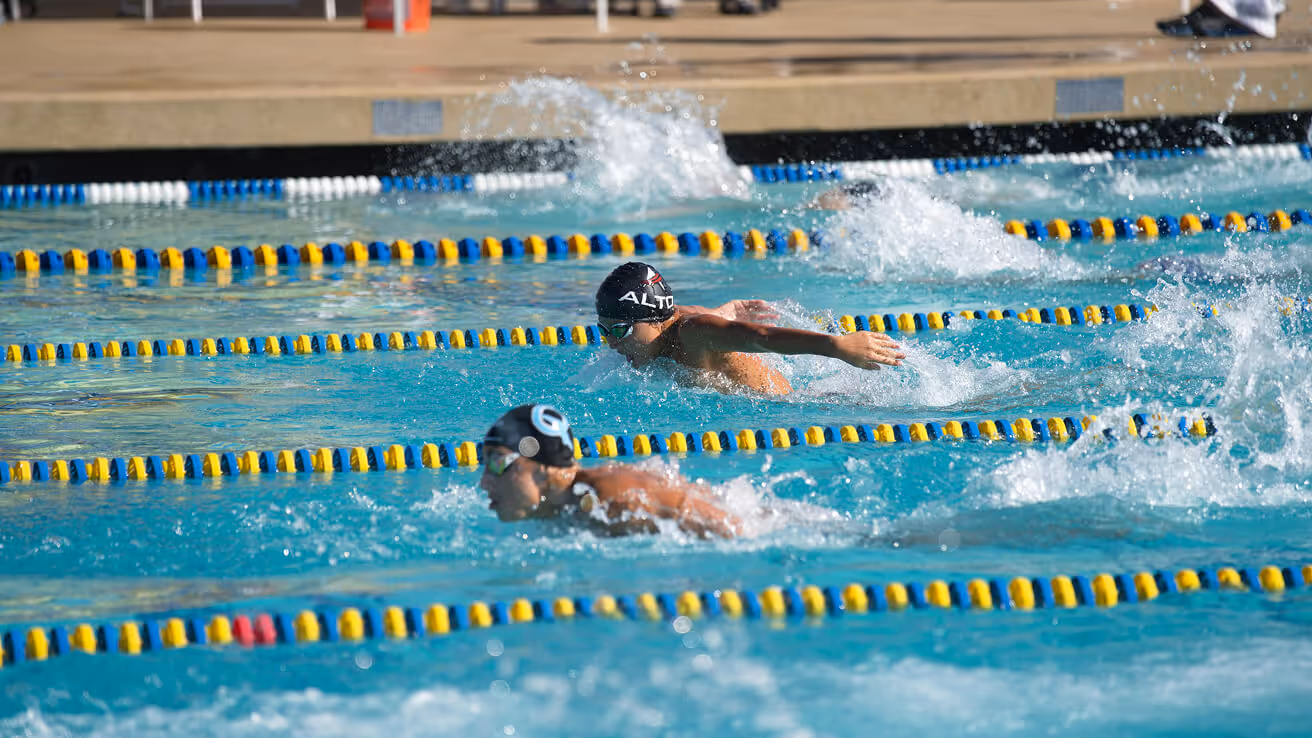 Photo of professional swimmers