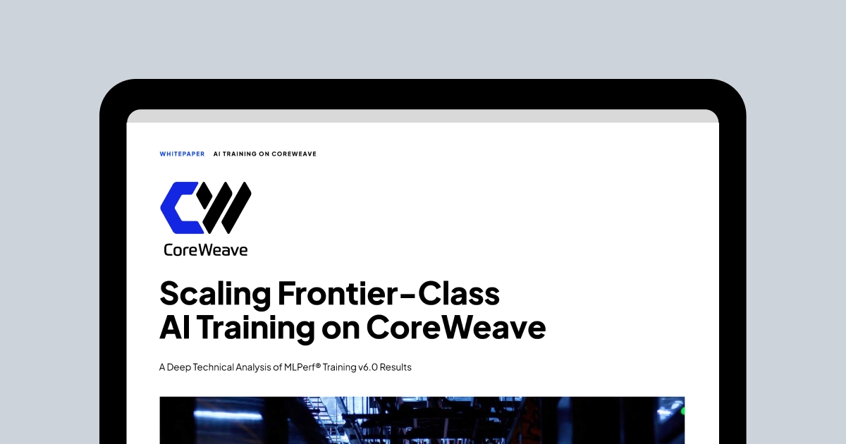 CoreWeave MLPerf® Training v6.0 Results and Analysis