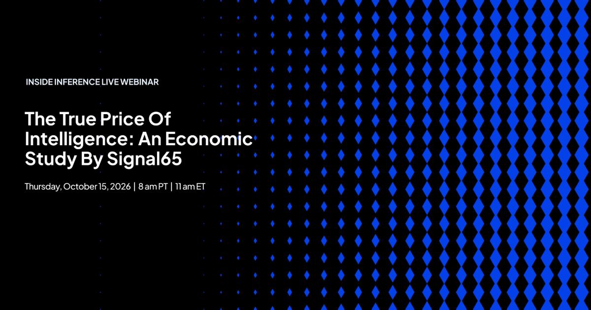 AI infrastructure costs go beyond GPU pricing. Join CoreWeave and Signal65 on Oct. 26th for a 45-minute look at training, inference, benchmarks, hidden costs, token economics, and multi-year TCO. Register: 📷 additional source image 2