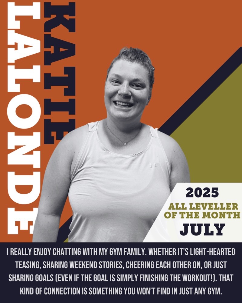All Leveler of the Month for July 2025--Katie L!
