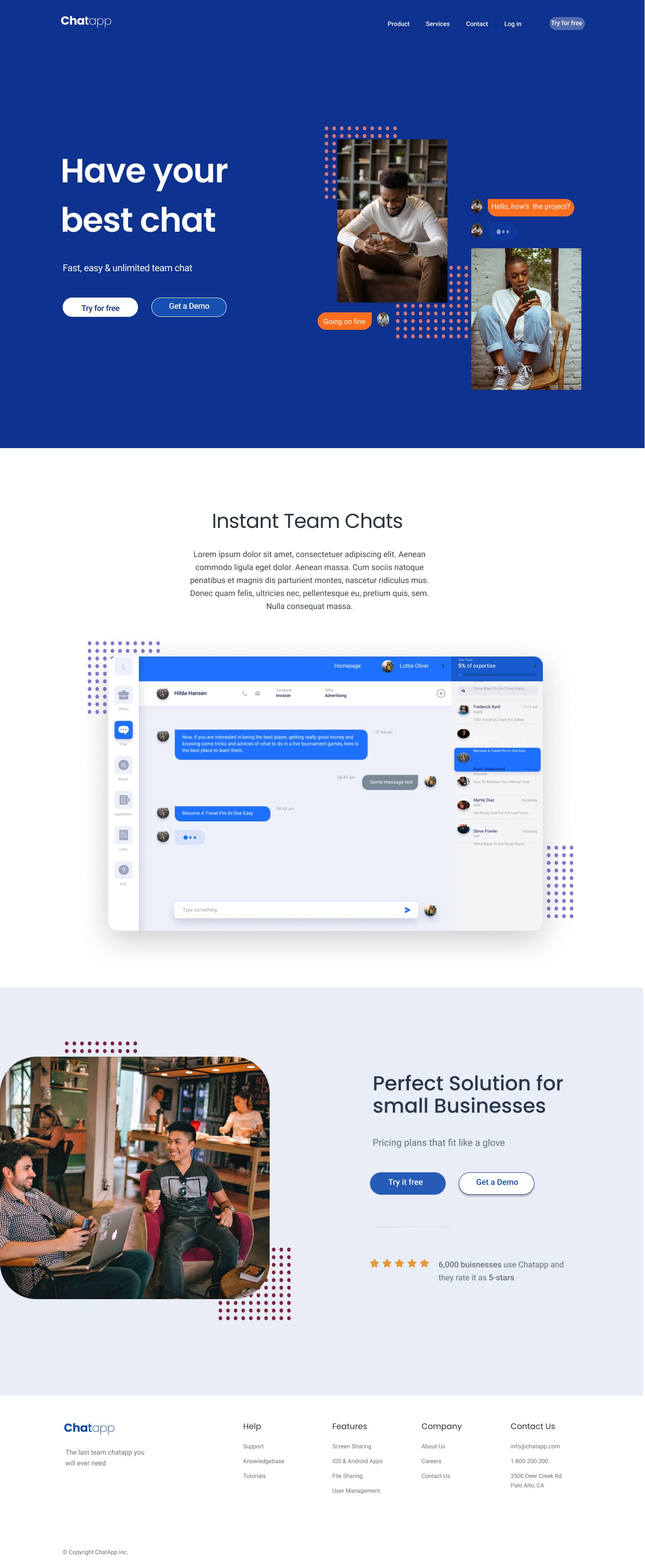 A screenshot of web page