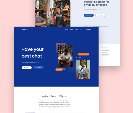 A mockup of a project