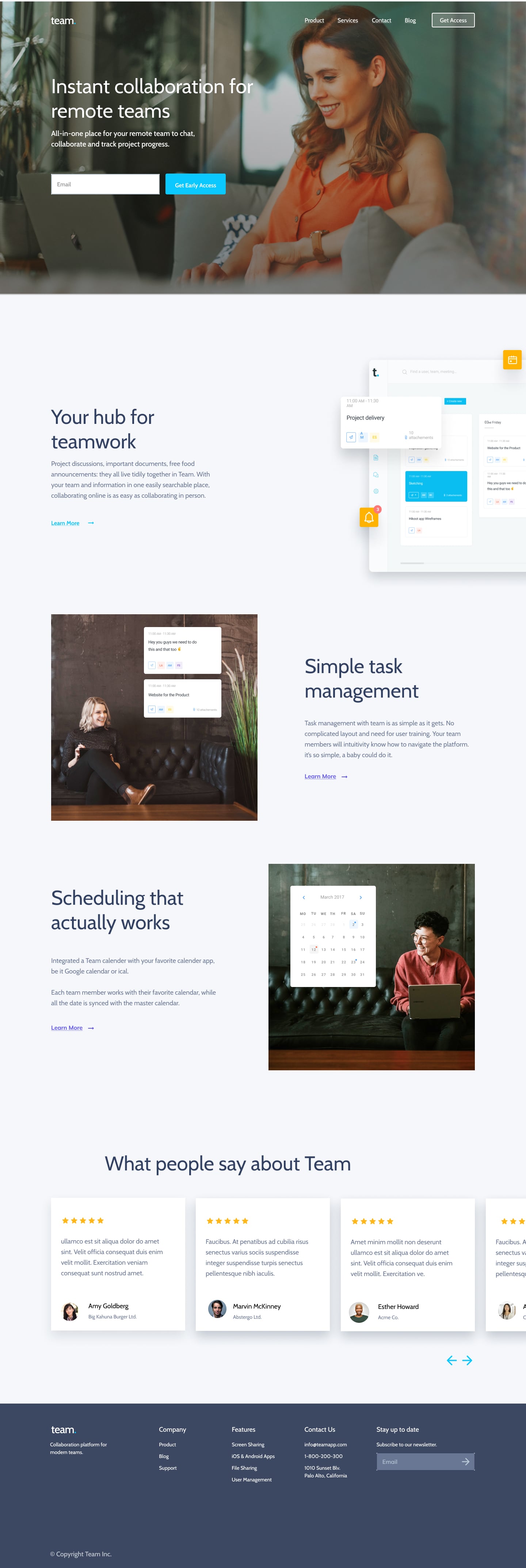 A screenshot of web page
