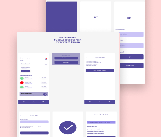 A mockup of a project