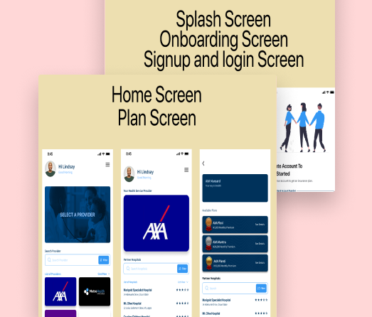 A mockup of a project