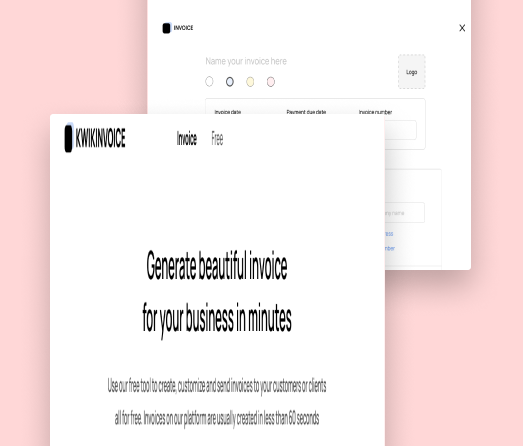 A mockup of a project