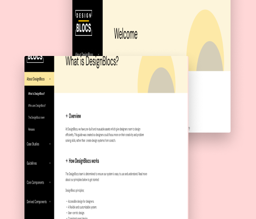 A mockup of a project