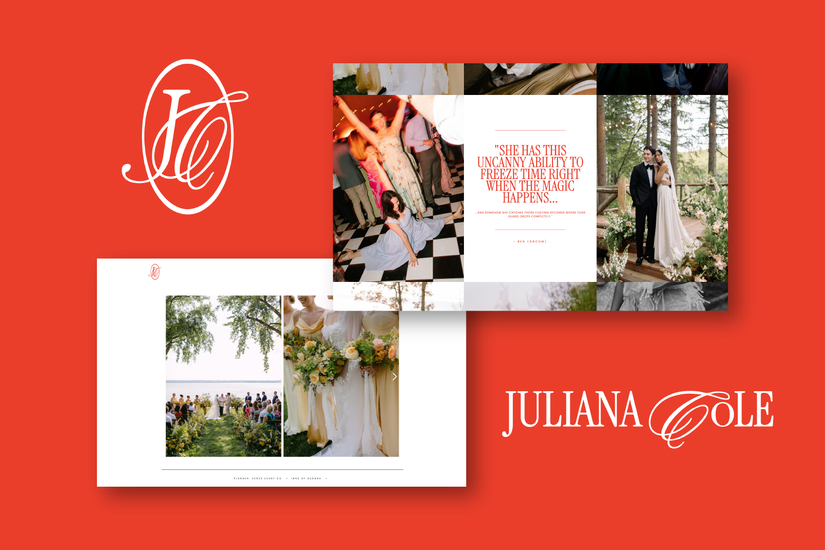 Juliana Cole Photography wordmark logo design