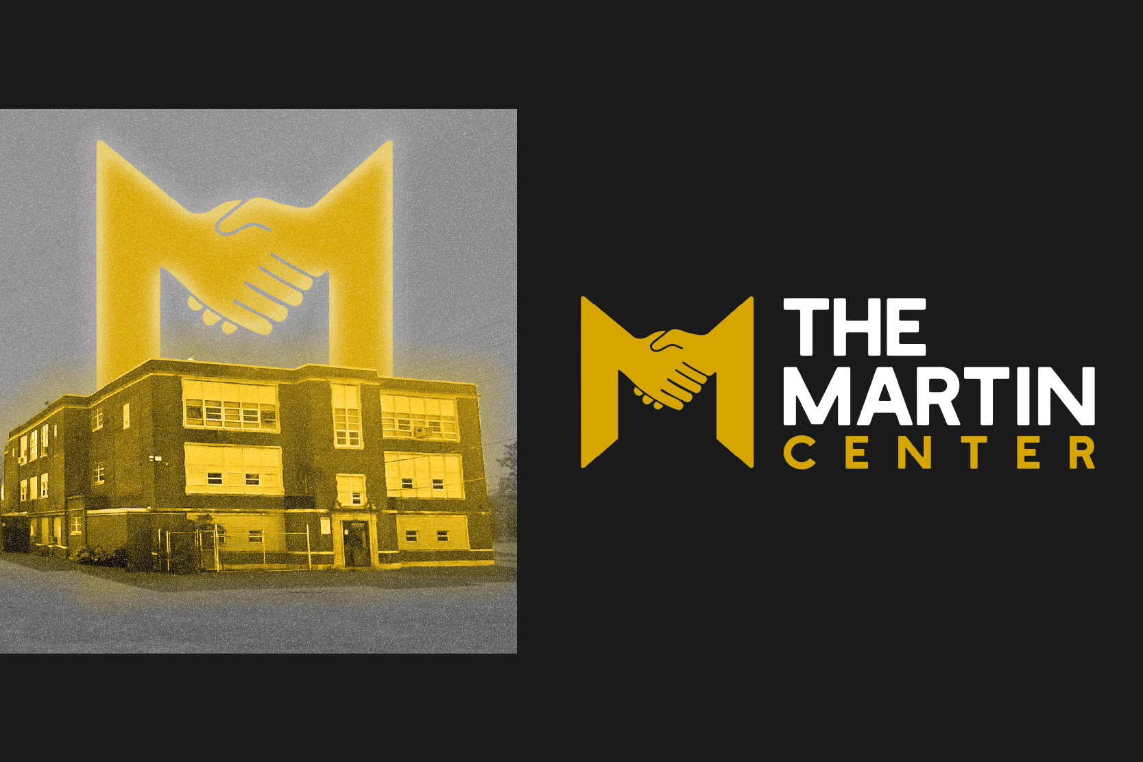 The Martin Center website homepage and community page design