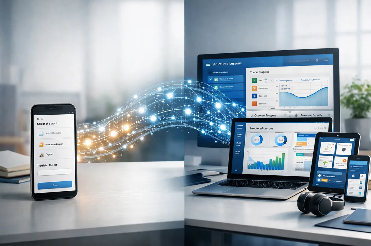 AI-powered language learning app transforming into a scalable and profitable platform - Case Study by Cognitute