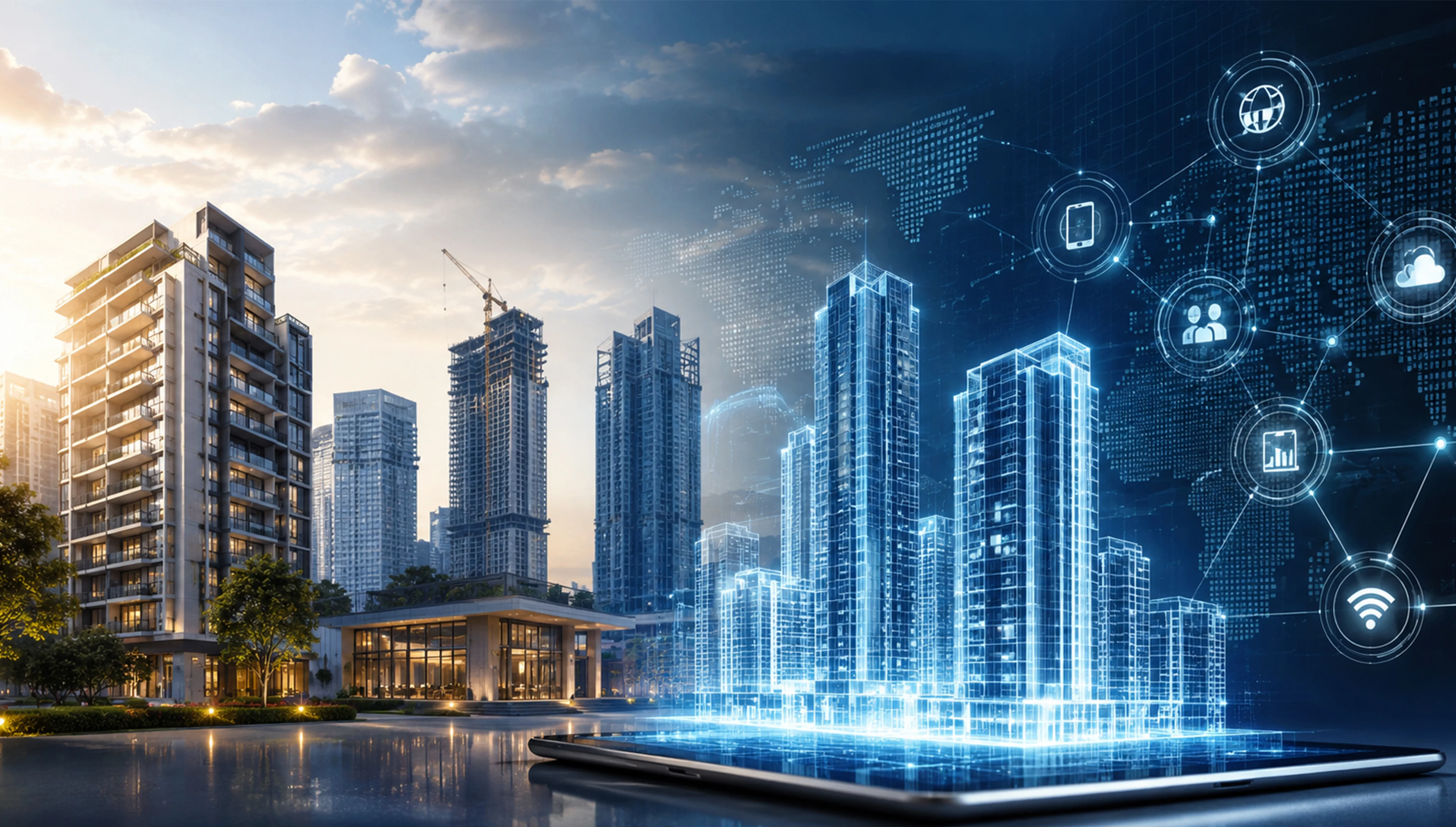 Hero/Banner Image Alt: Real estate digital transformation PropTech platform disruption Indian developers Mumbai Bangalore Pune 2026