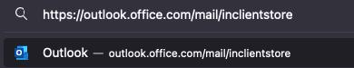 Then go to the inclientstore by adding /inclientstore to the URL. Your link will look like this: