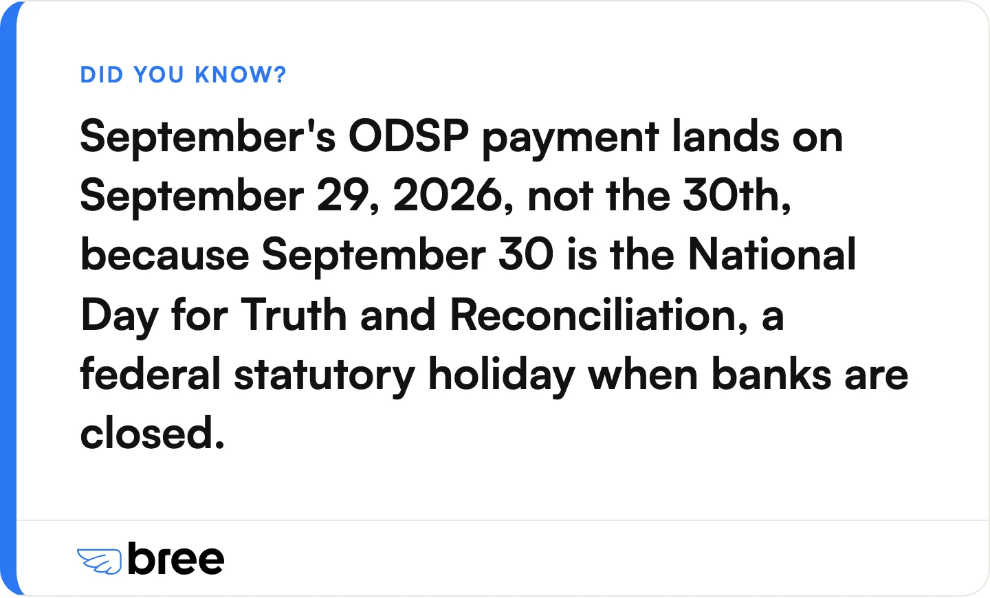 Why September 2026 is the one month that breaks from the 30th.