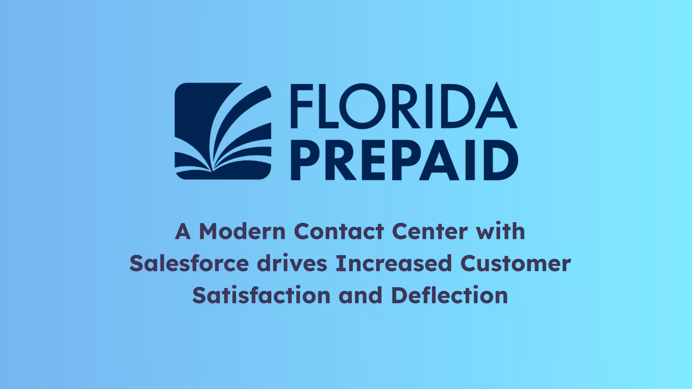 A Modern Contact Center with Salesforce drives Increased Customer Satisfaction and Deflection