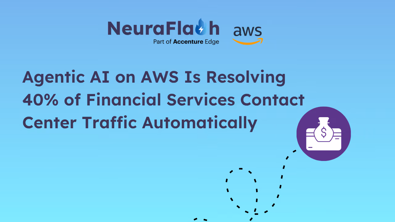 Agentic AI on AWS Is Resolving 40% of Financial Services Contact Center Traffic Automatically