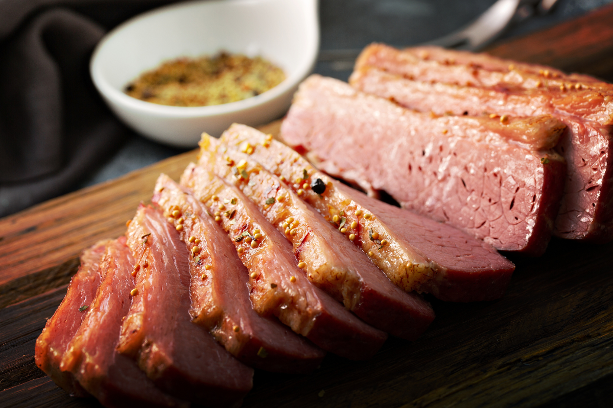Homemade Corned Beef with Mustard Sauce Recipe