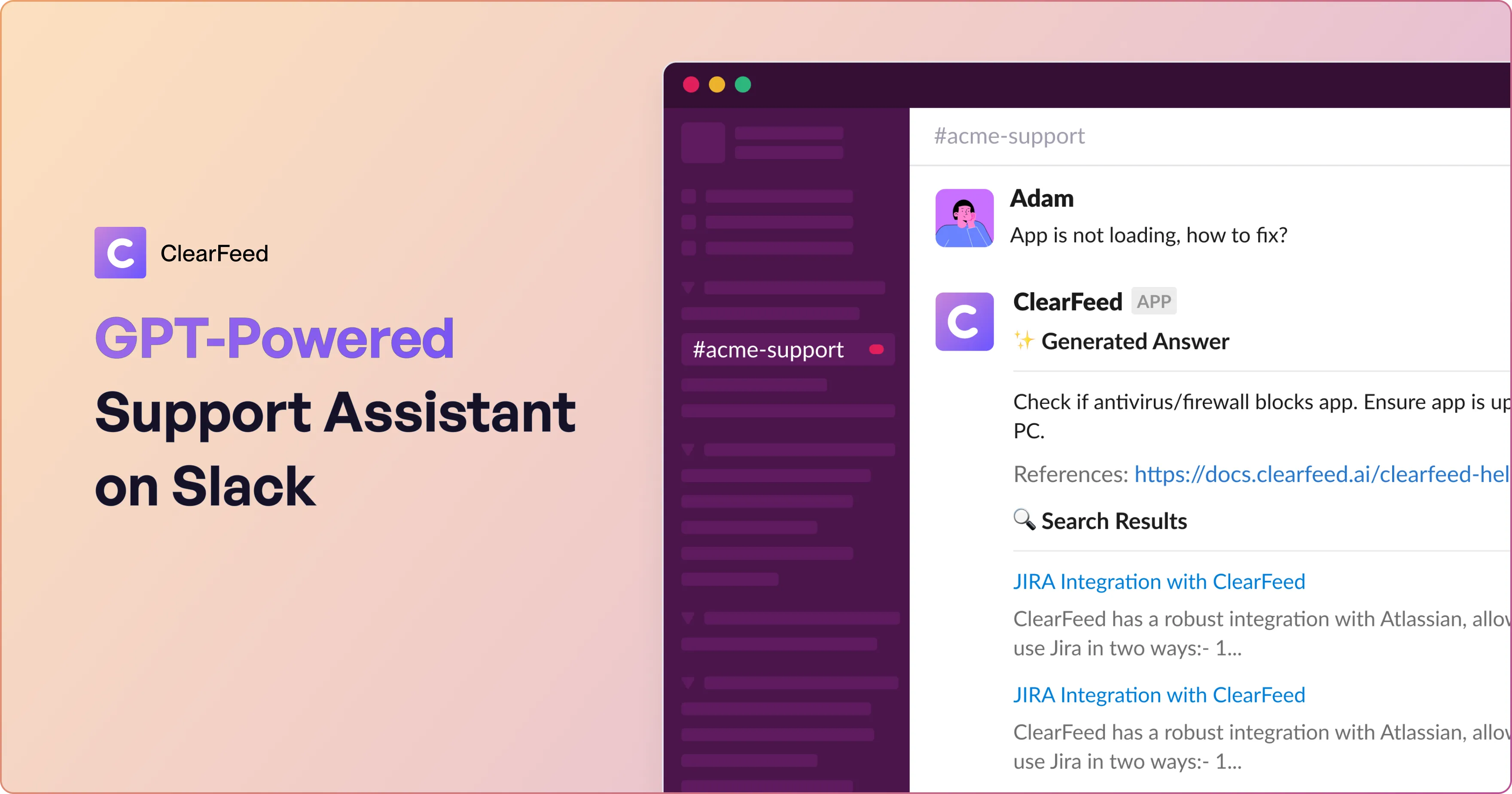 ClearFeed AI Agents website preview