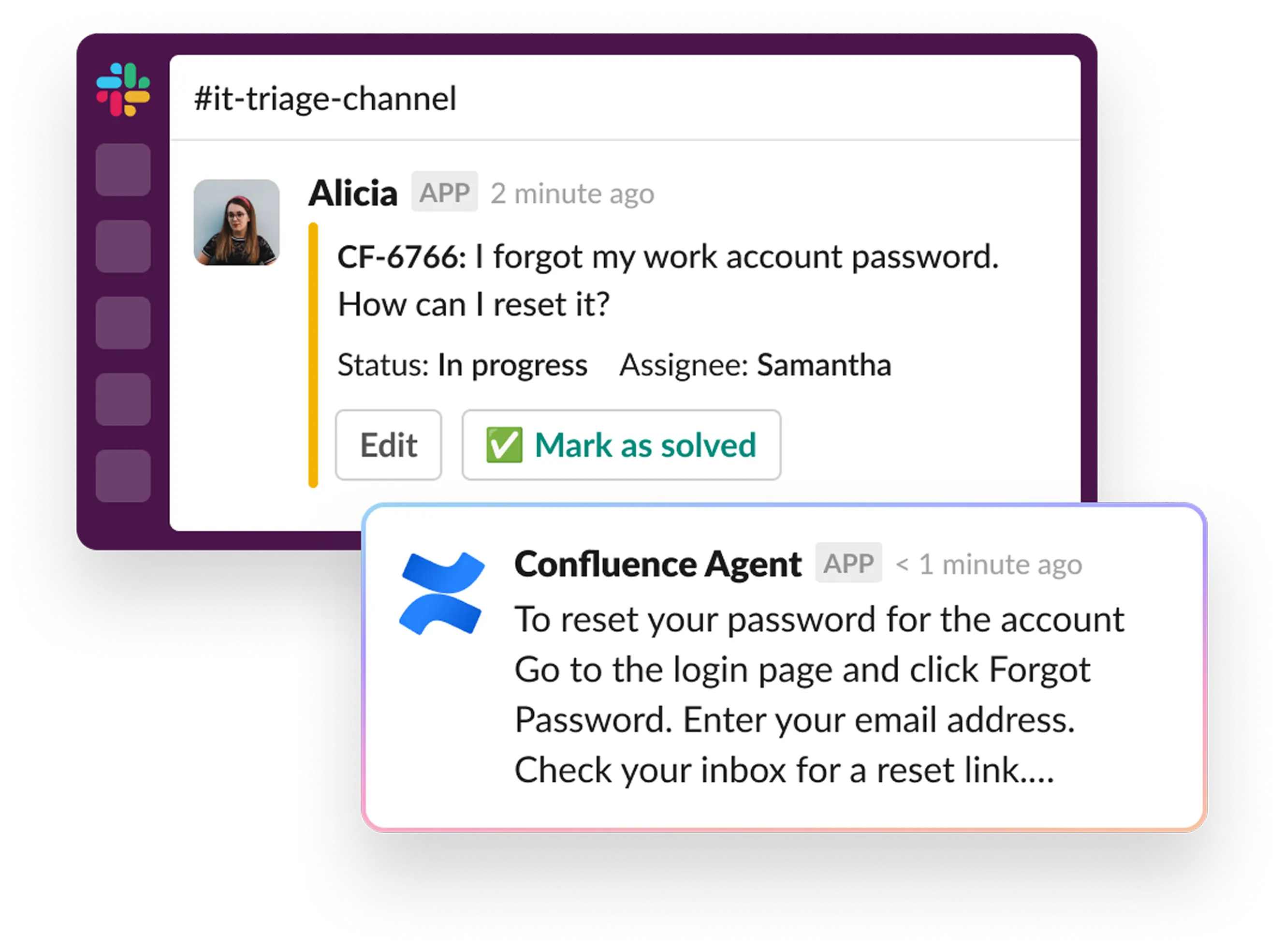 Automate Support in Slack with Confluence AI Agent