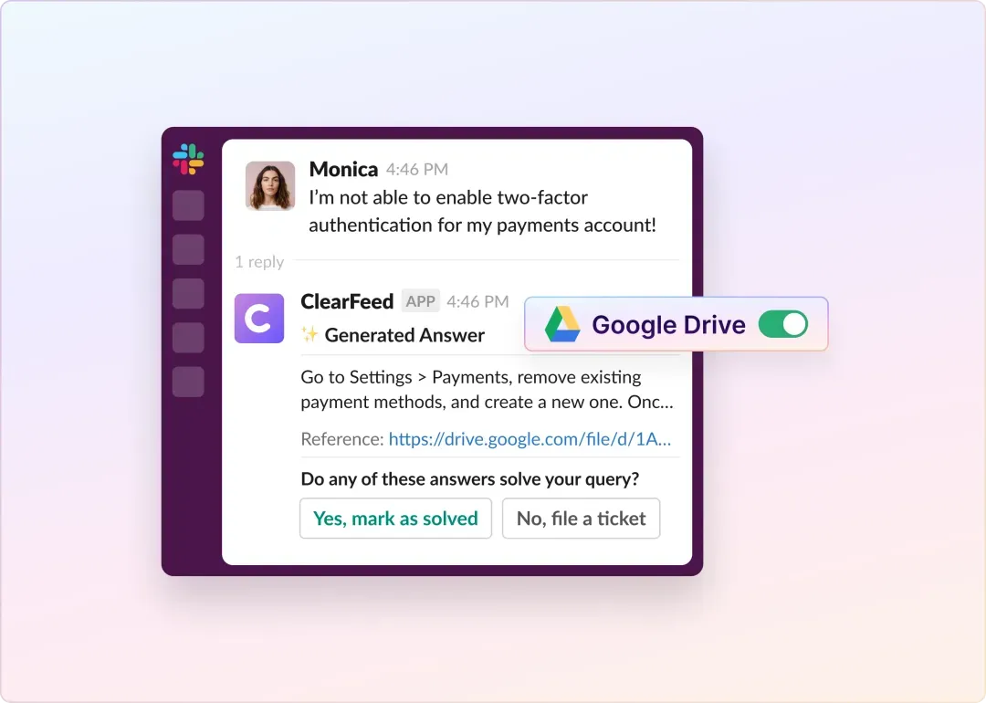 How To Auto-Answer in Slack Using Docs and PDFs From Google Drive?