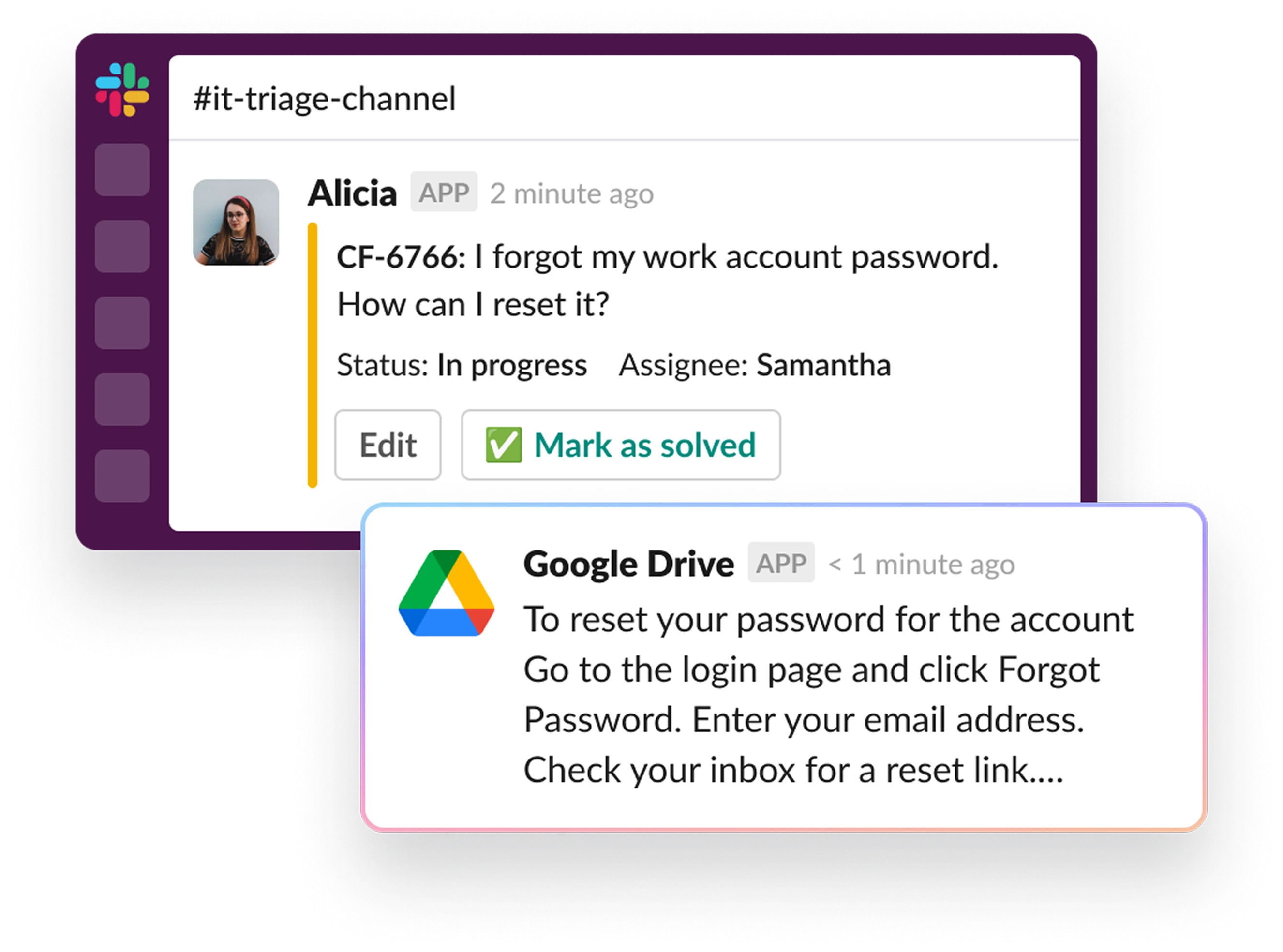 Automate Support in Slack with Answers from Google Drive