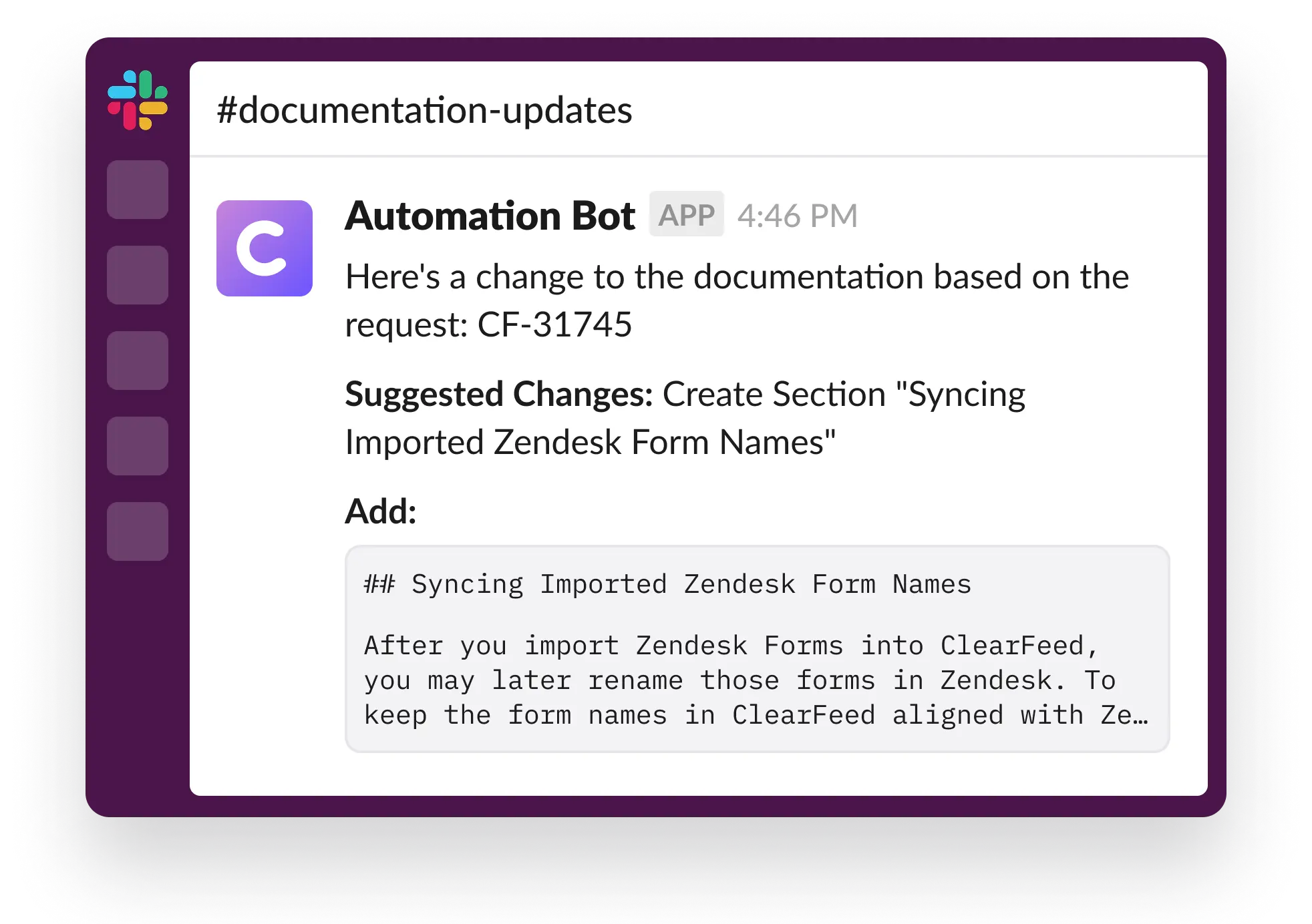 Auto-update your docs & KBs
