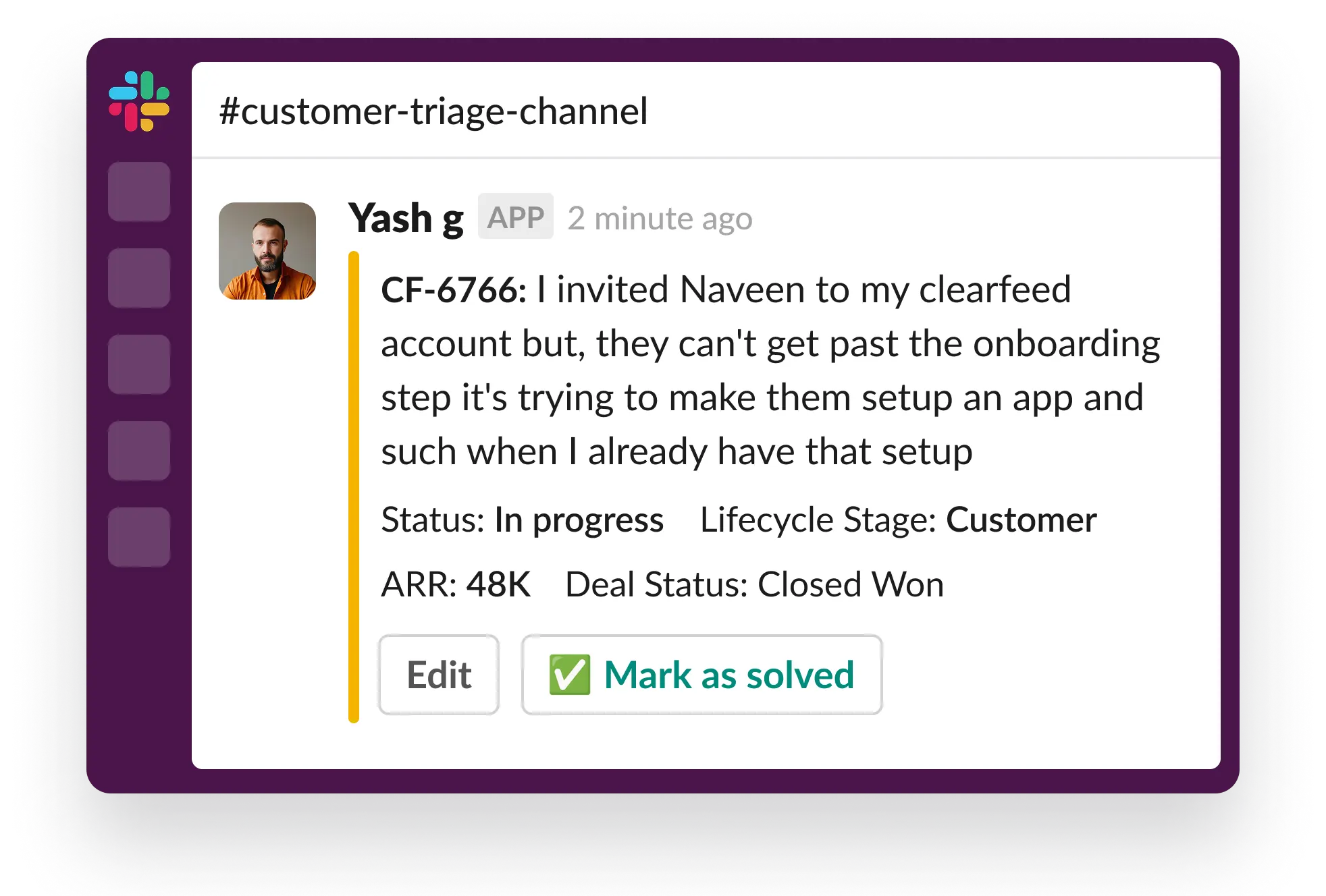 Bring CRM Data into Slack