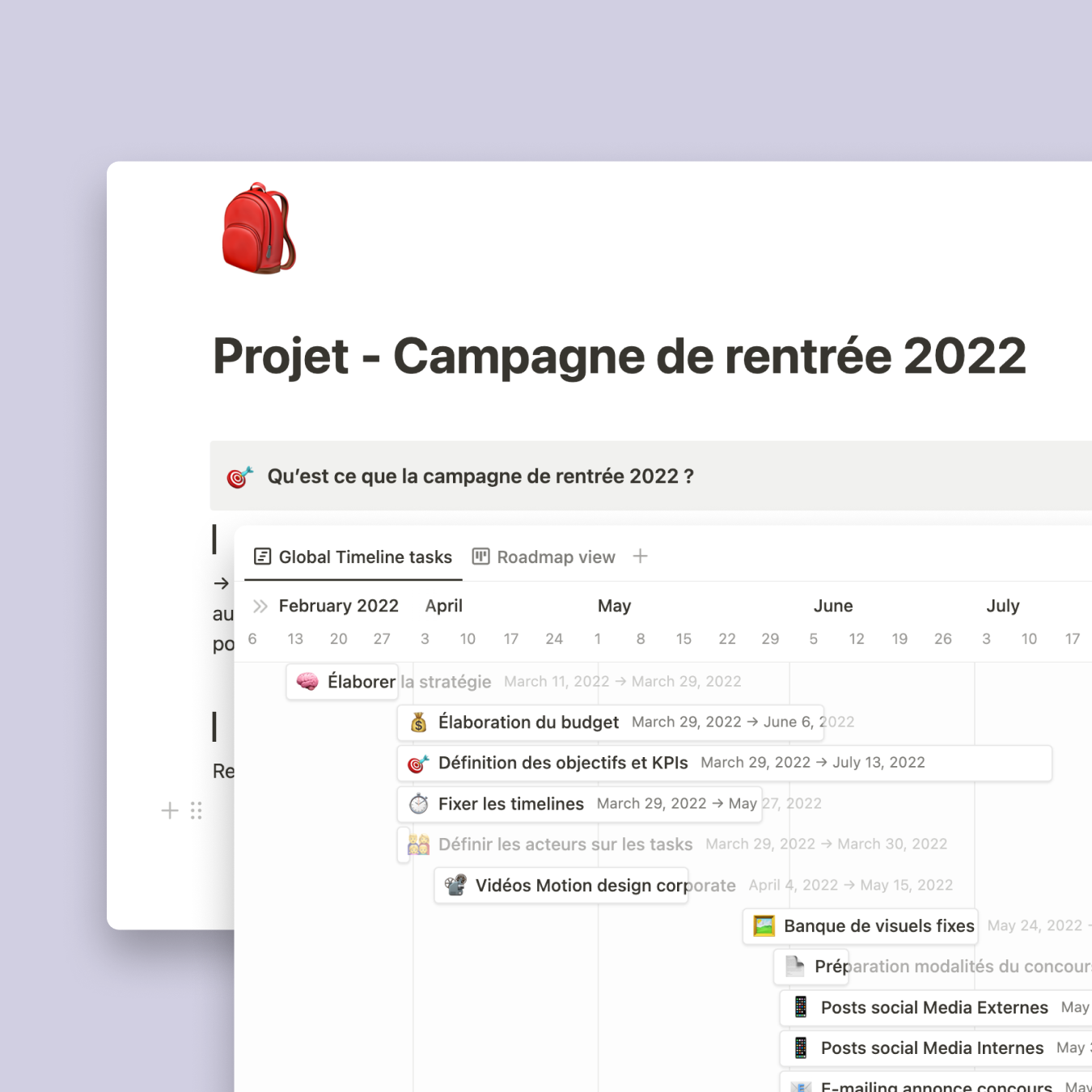 Illustration du projet de campagne de rentrée des étudiants en santé