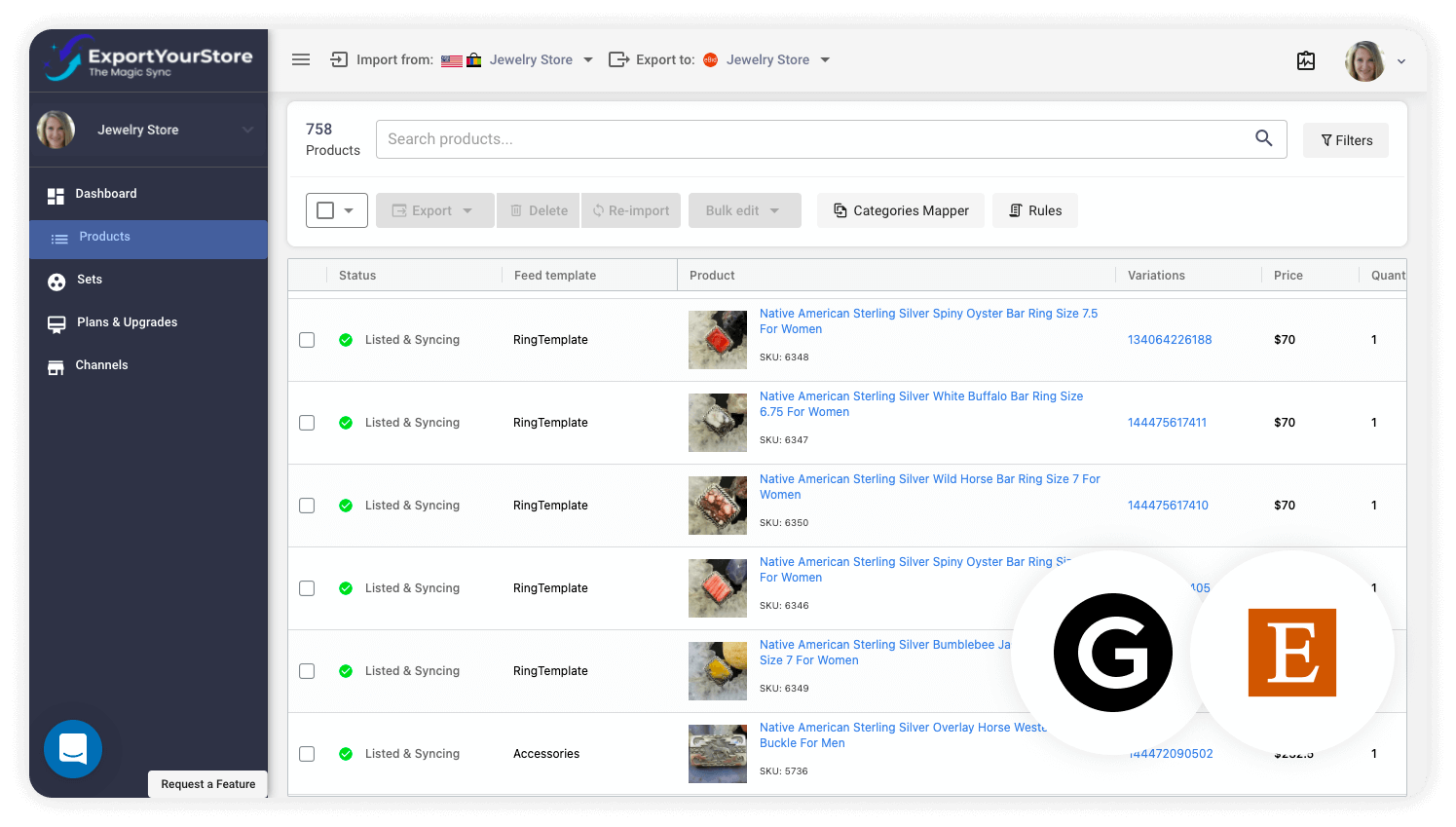 sell Grailed products on Etsy