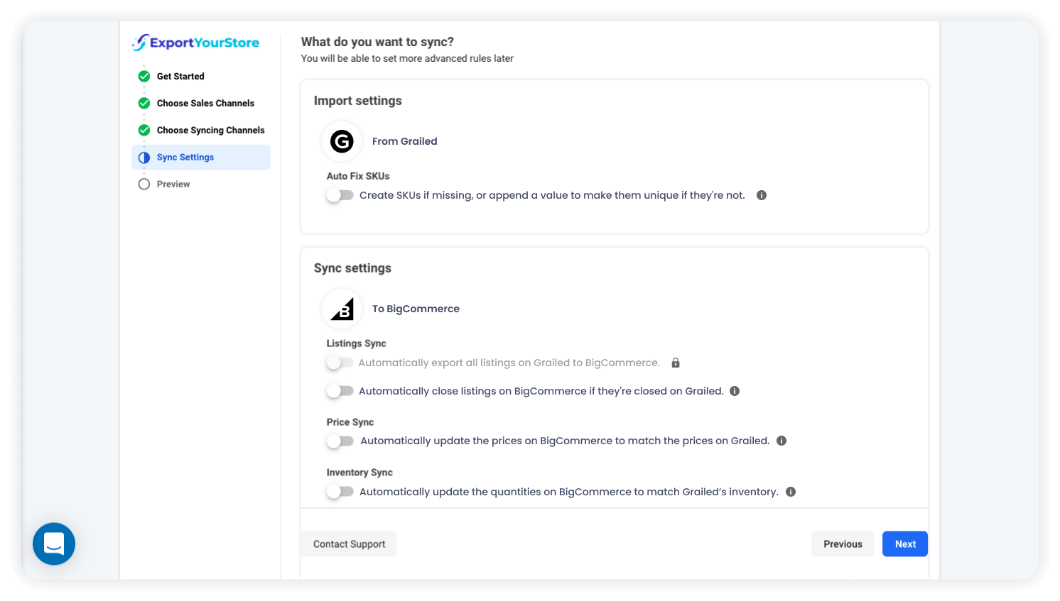 sell Grailed products on BigCommerce