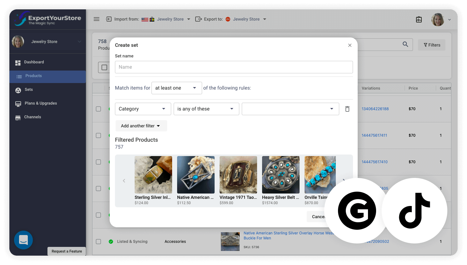Connect Grailed to TikTok & Cross-List Your Products