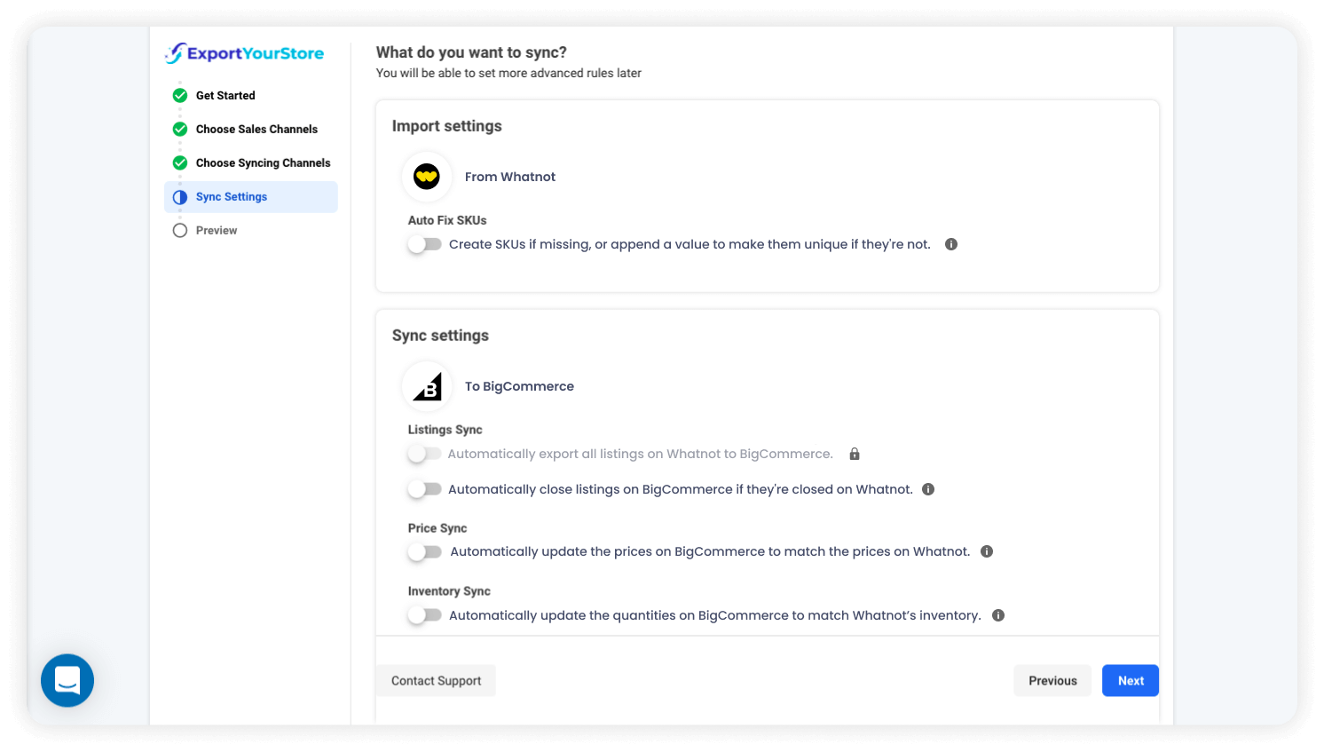 sell Whatnot products on BigCommerce