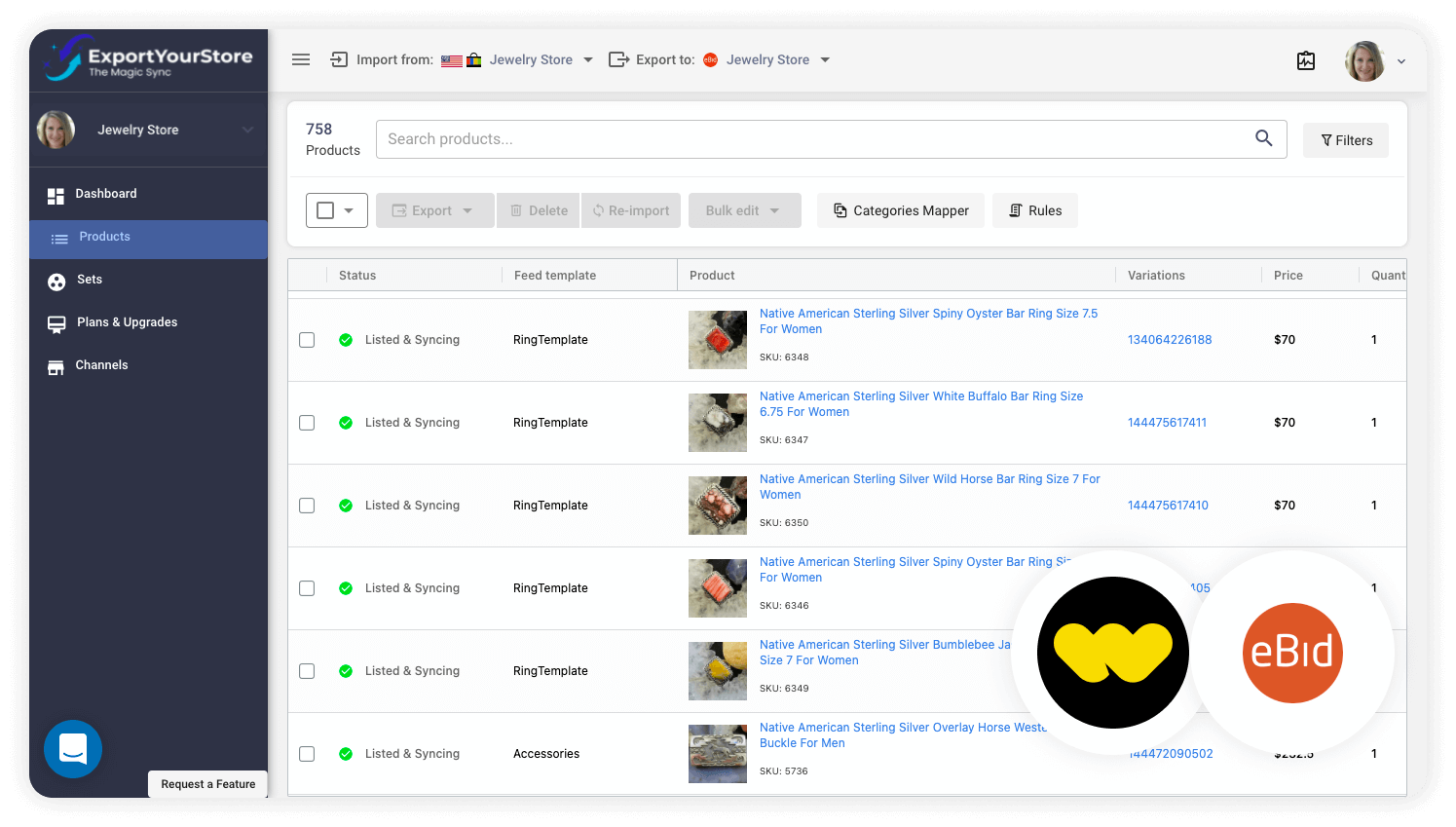 sell Whatnot products on eBid