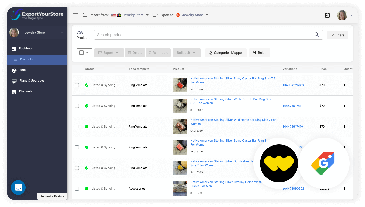 sell Whatnot products on Google Shopping