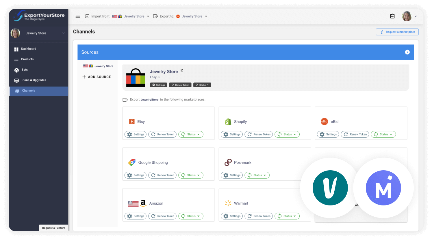 sell Vinted products on Mercari
