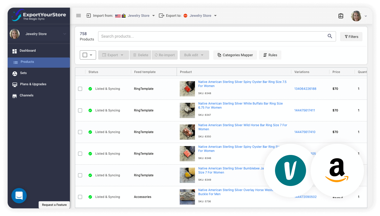 sell Vinted products on Amazon