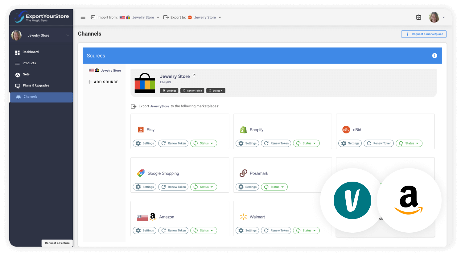 sell Vinted products on Amazon