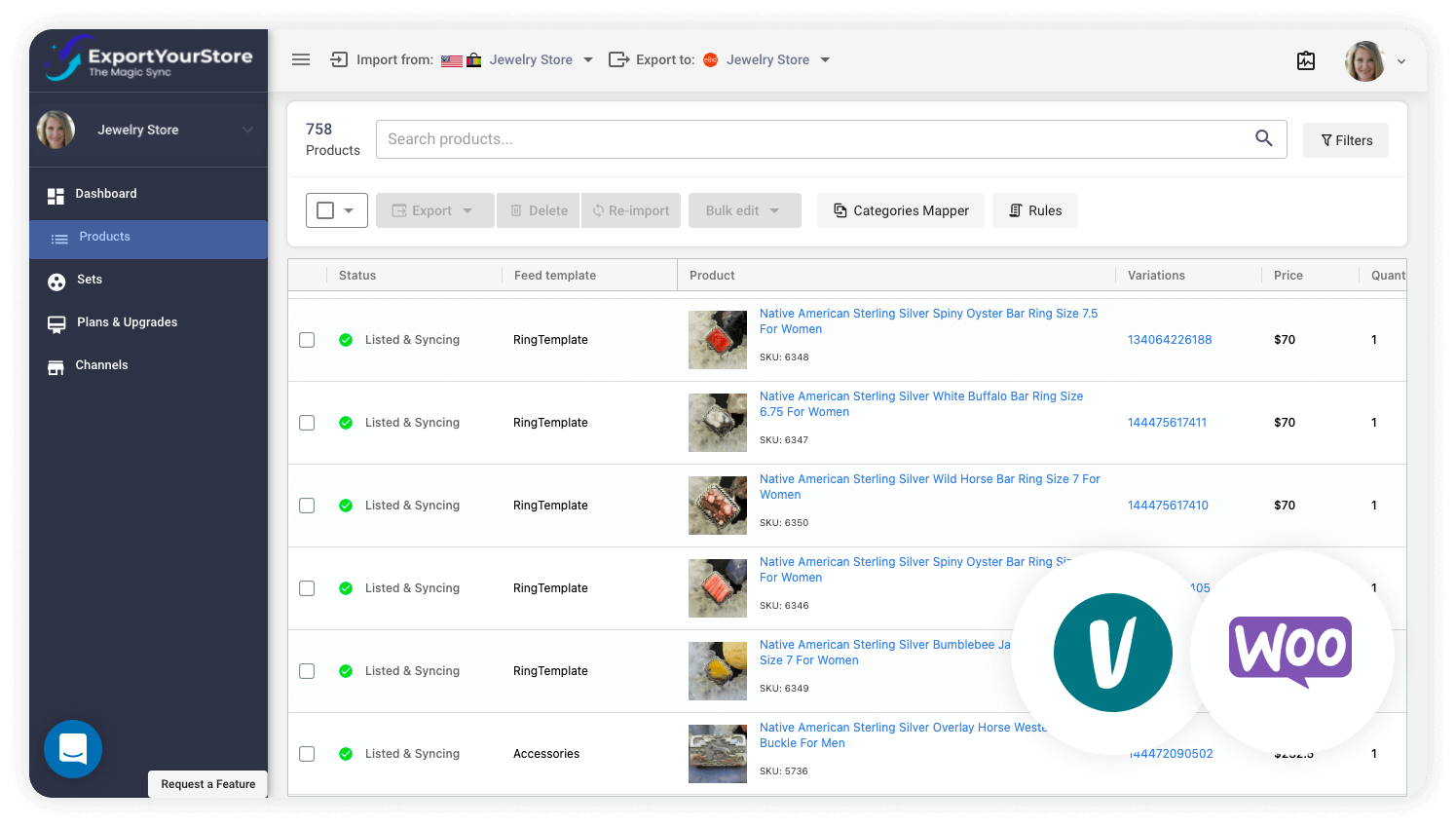 sell Vinted products on WooCommerce