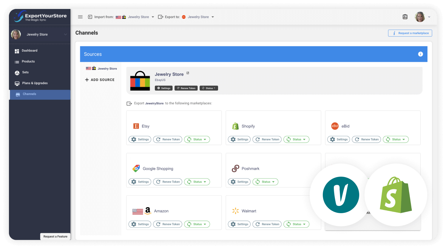 sell Vinted products on Shopify