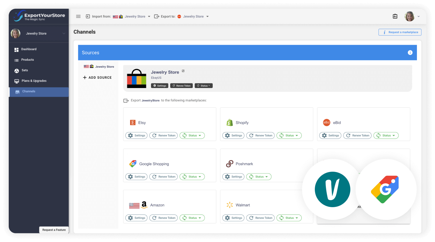 sell Vinted products on Google Shopping