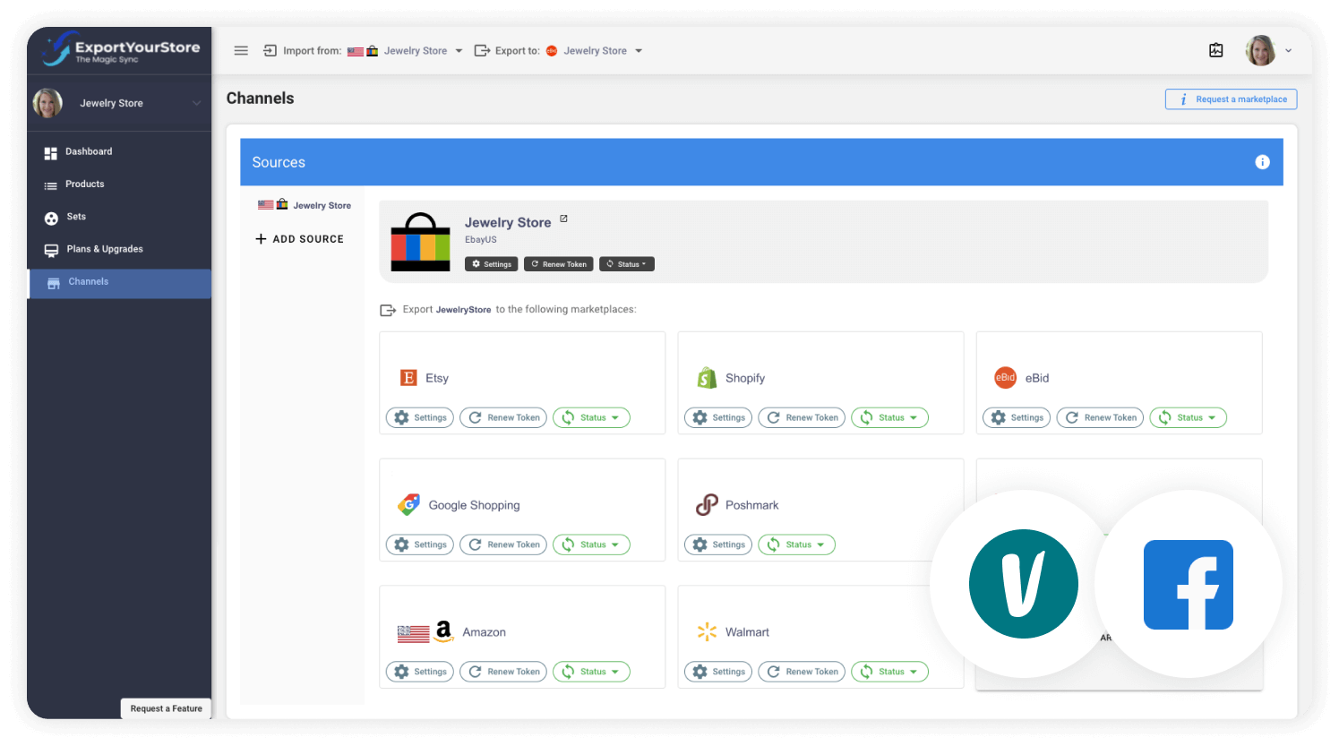 sell Vinted products on Facebook