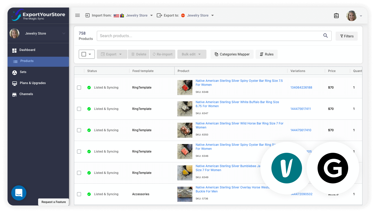 sell Vinted products on Grailed