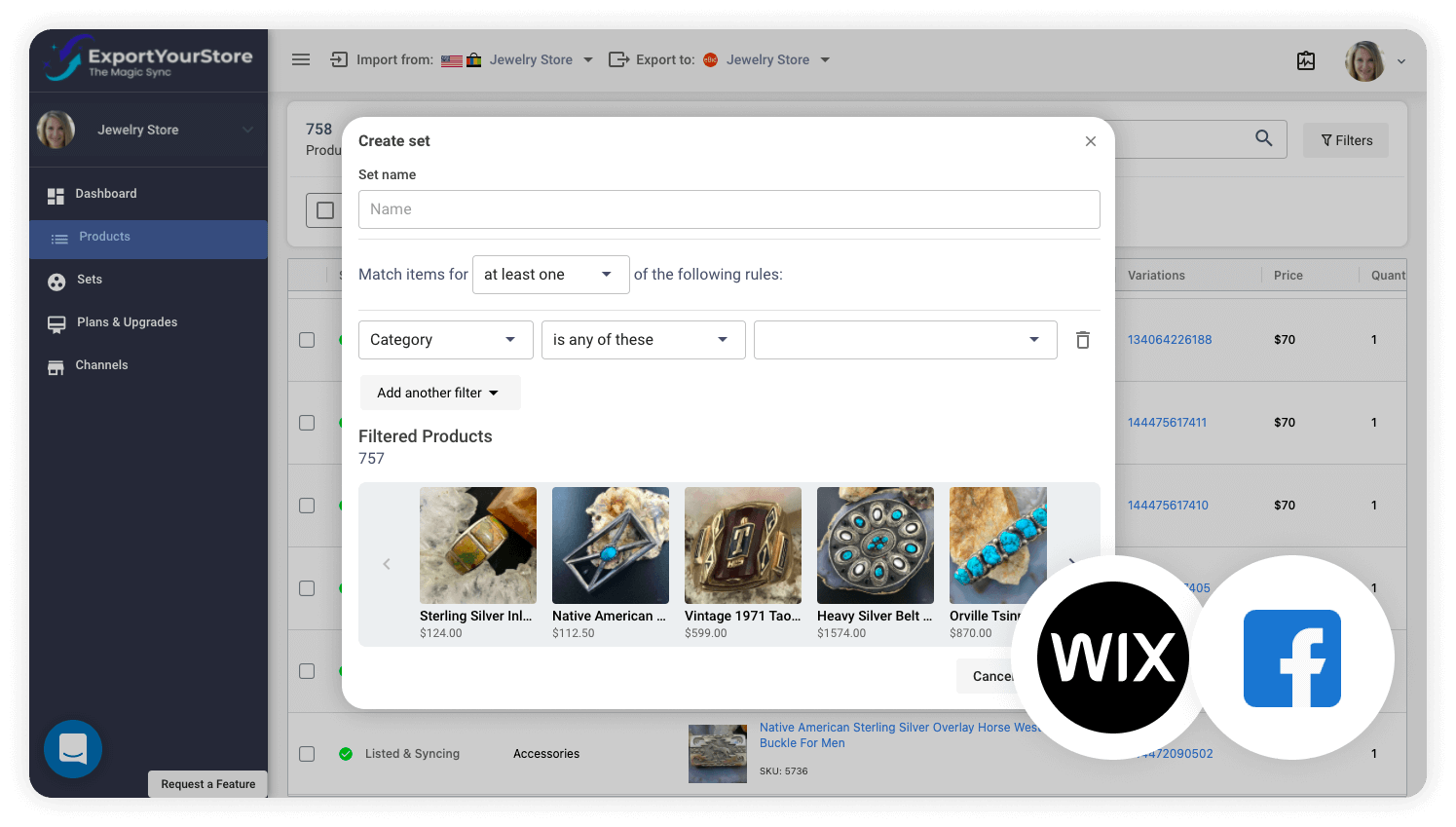 Integrate Wix with Facebook & Cross-List Your Products