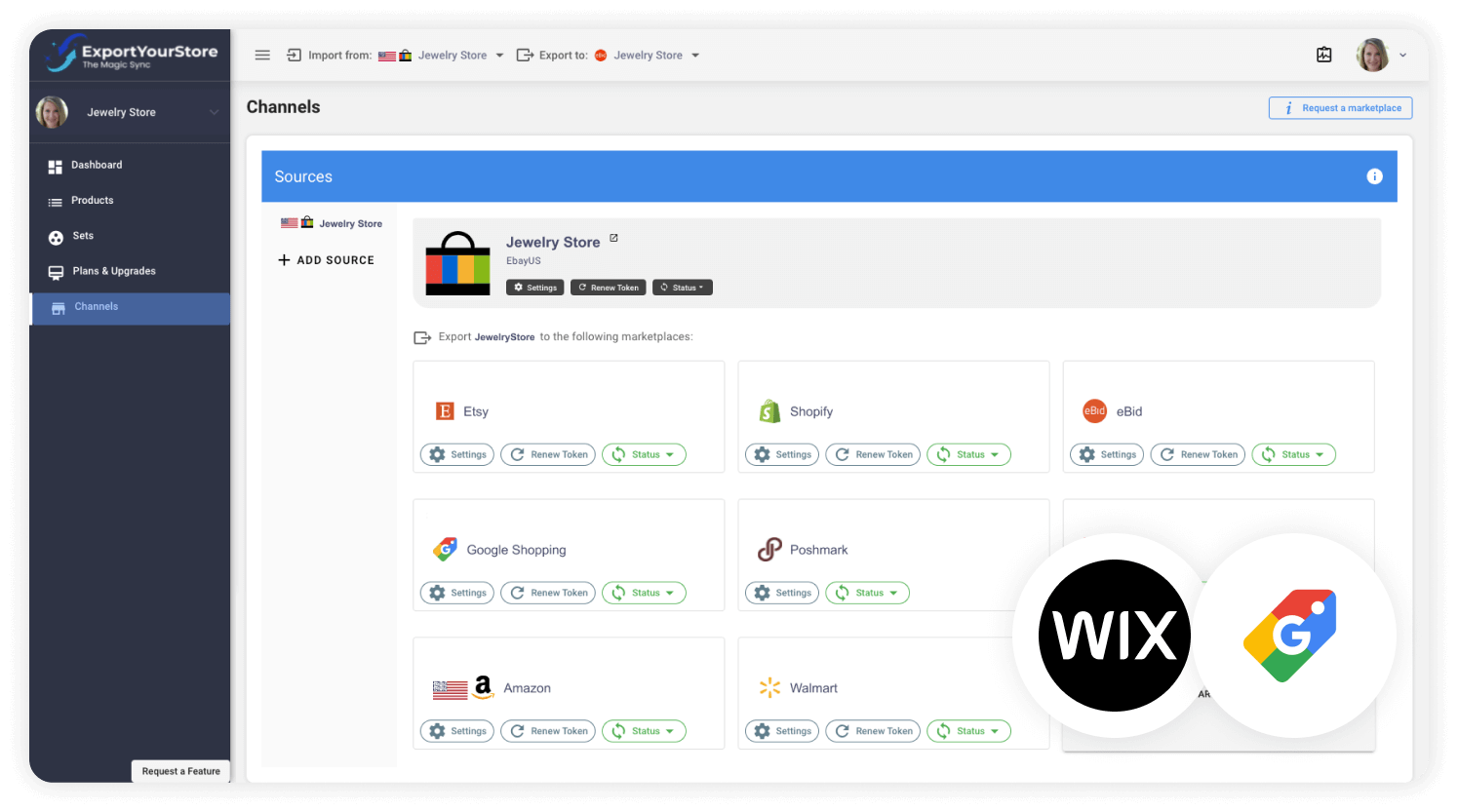 sell Wix products on Google Shopping