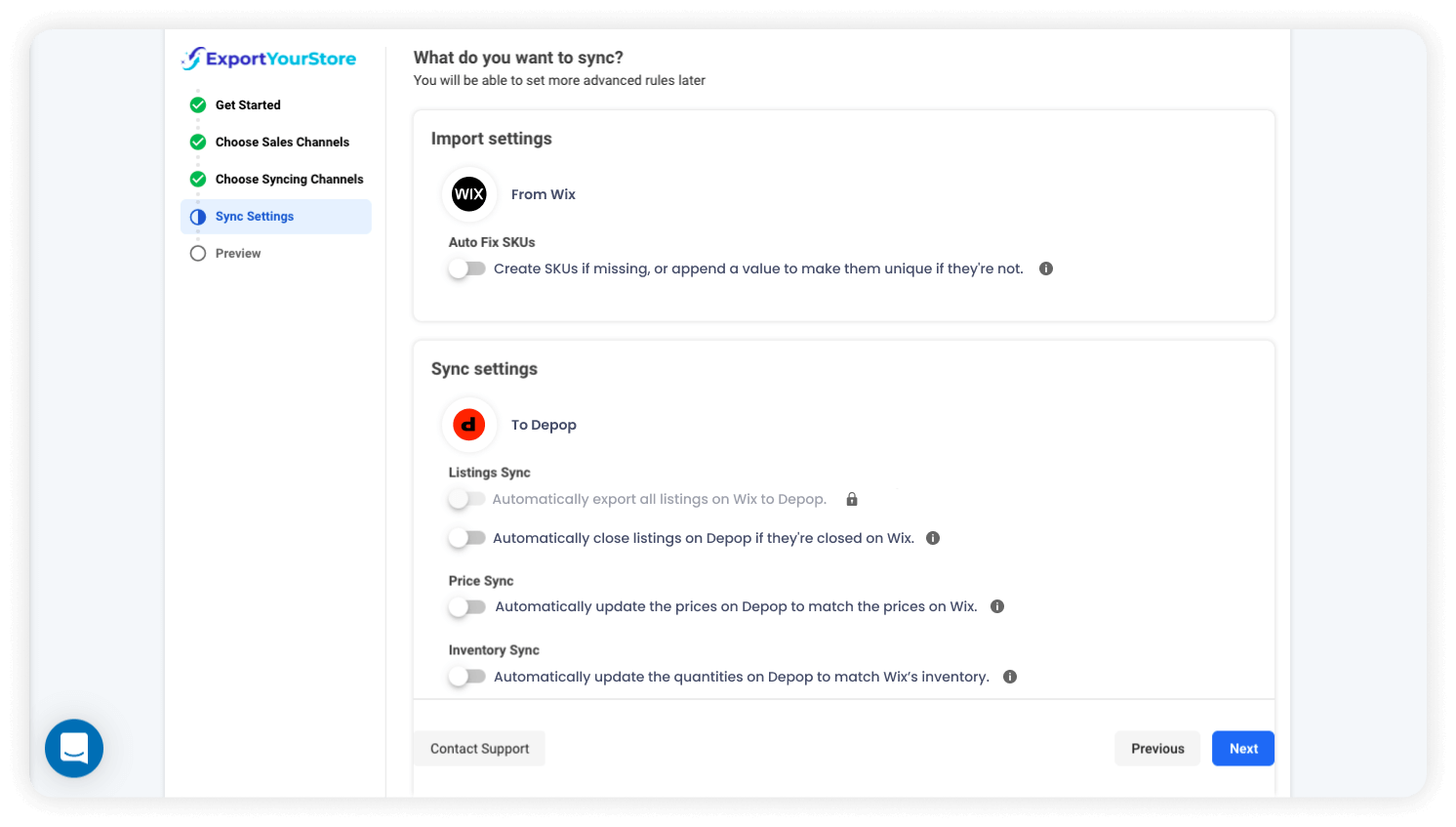 sell Wix products on Depop
