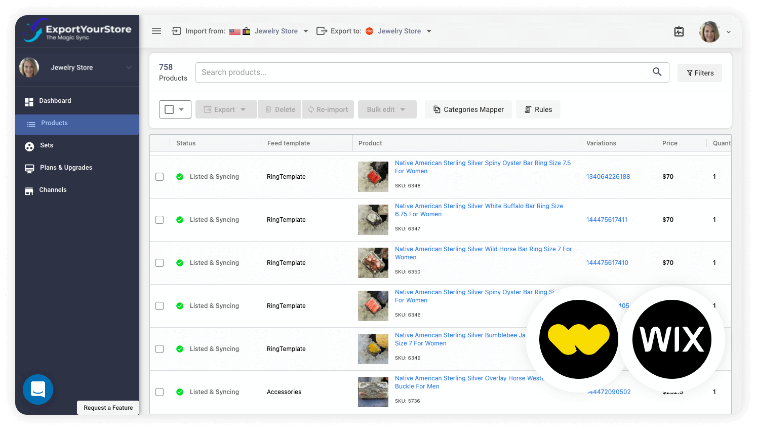 sell Whatnot products on Wix