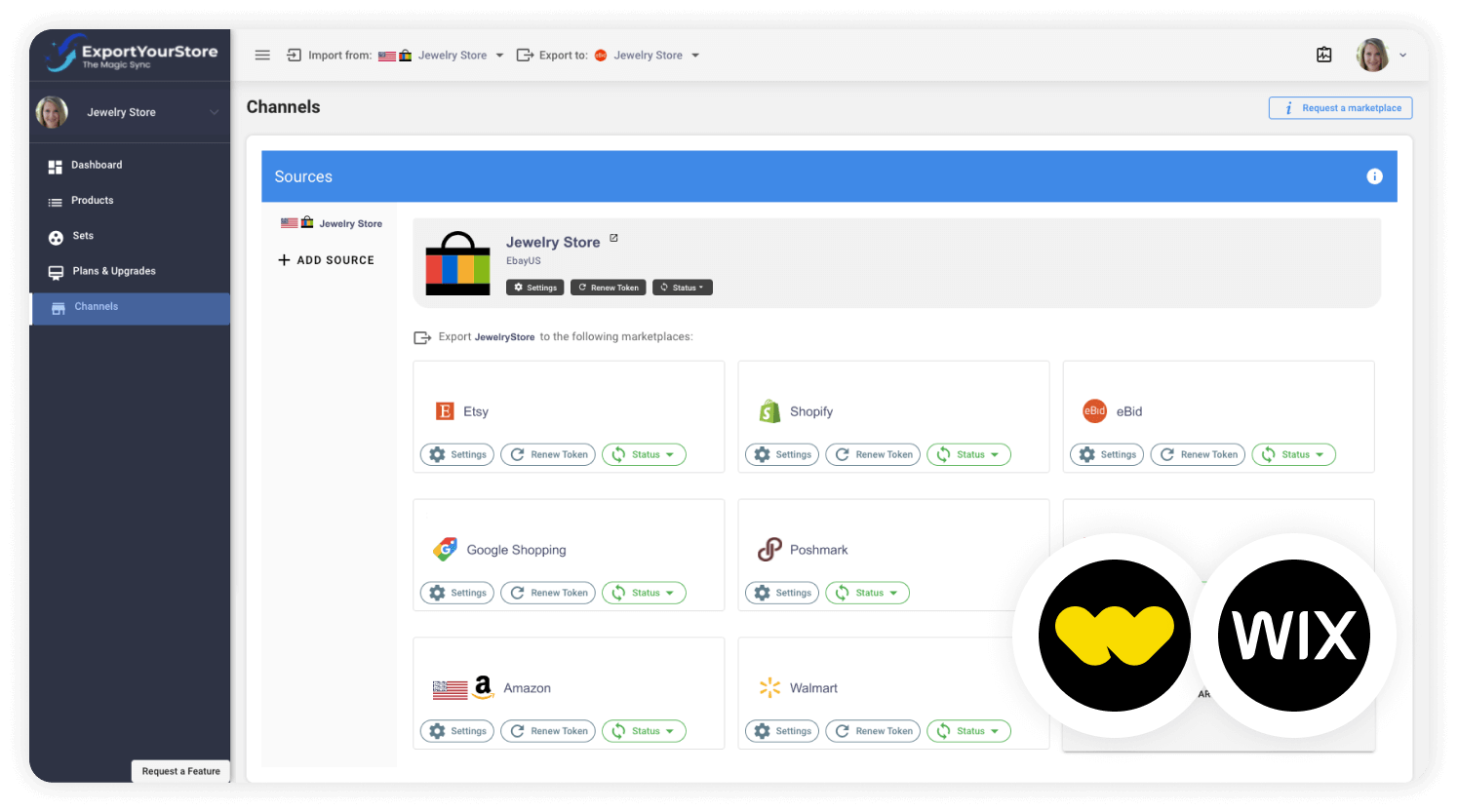 sell Whatnot products on Wix