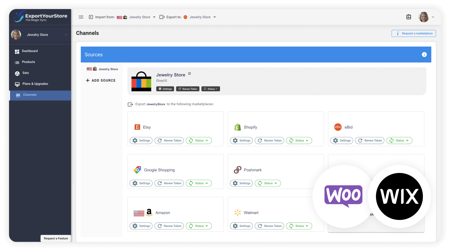 sell WooCommerce products on Wix