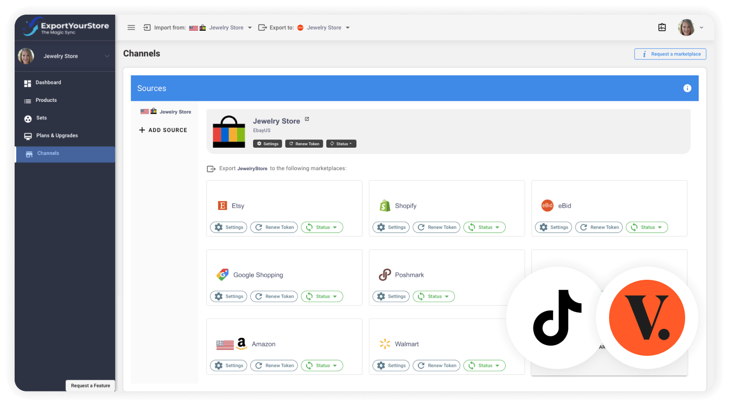 sell TikTok products on Vestiaire Collective
