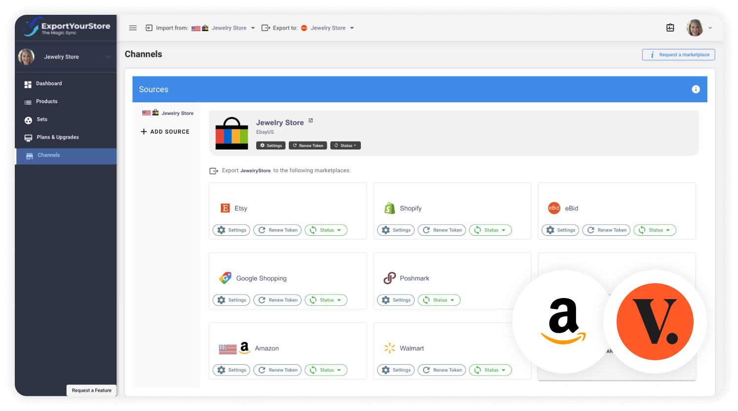 sell Amazon products on Vestiaire Collective